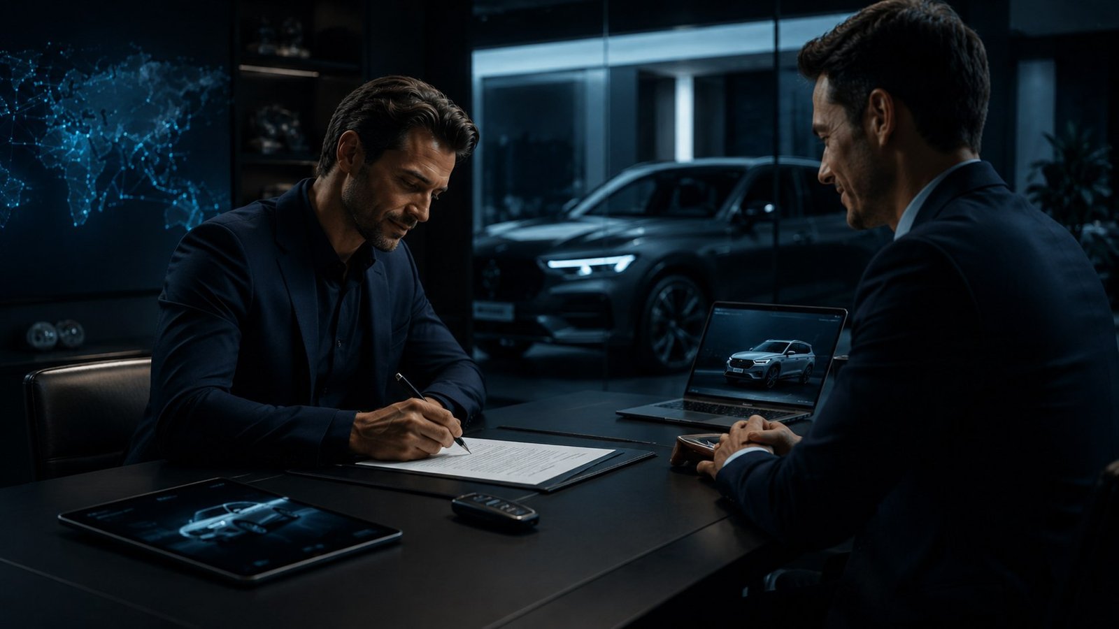 Purchase contract signing